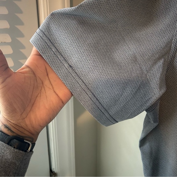 Adidas Mens Golf Polo Light Blue Grey Size 2XL - Picture 6 of 7